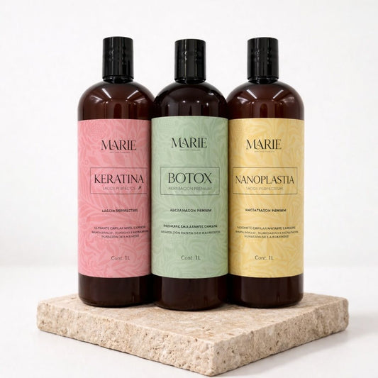 Kit Profesional Marie: Keratina + Botox + Nanoplastia